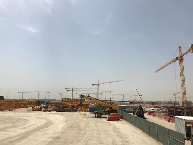 Limak İnşaat is using 26 Potain tower cranes to construct Kuwait International Airport’s new KD1.3 billion (US$4.3 billion) passenger terminal. Manitowoc’s distribution partner for much of the Middle East, NFT, has supplied the cranes, which include six high capacity Potain MD 1100 cranes, as well as 18 Potain MD 365 units and two Potain MC 125 cranes.