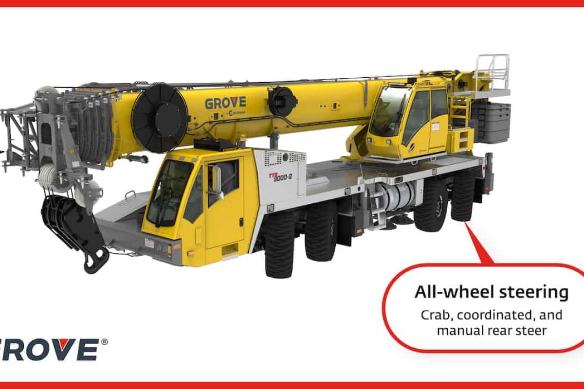 new grove tts9000 2 truck crane brings all wheel steering to nimble lightweight carrier 1