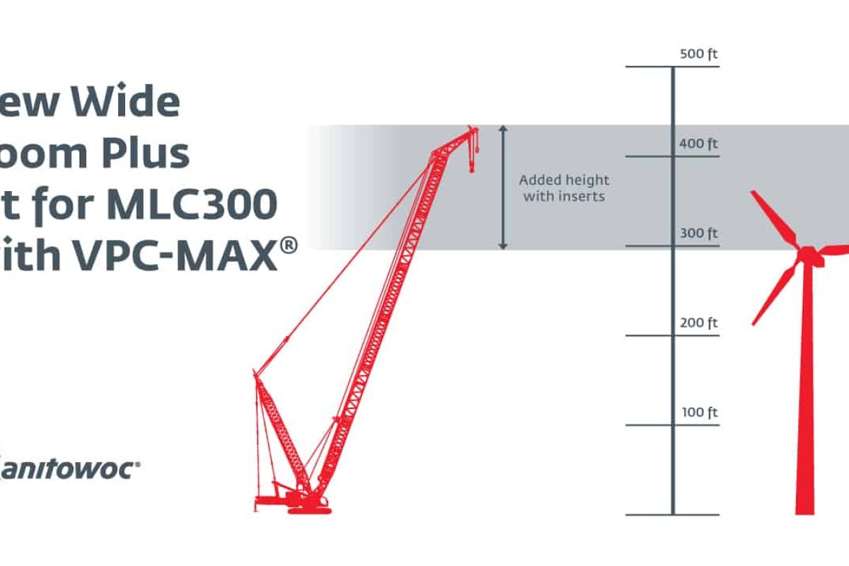 new boom inserts expand mlc300 reach for wind turbine work