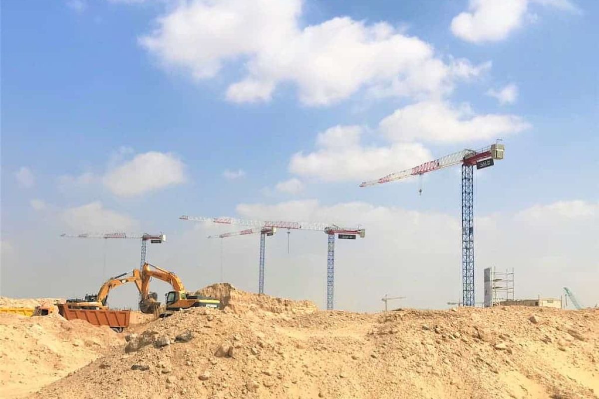Raimondi Topless Tower Crane at Aljada jobsite