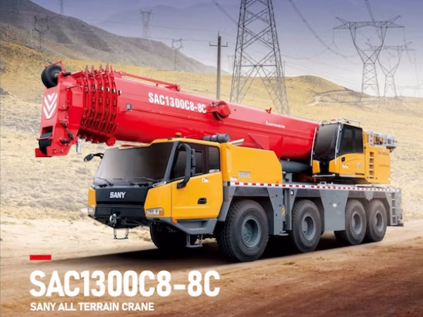 Sany SAC1300C8-8C All Terrain Crane Load Chart