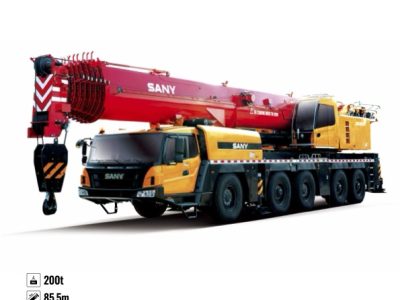 Sany SAC2000T8 All Terrain Crane Load Chart