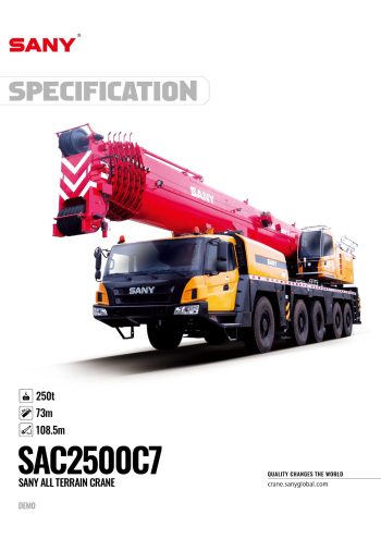 auto draft Sany SAC2500C7 All Terrain Crane
