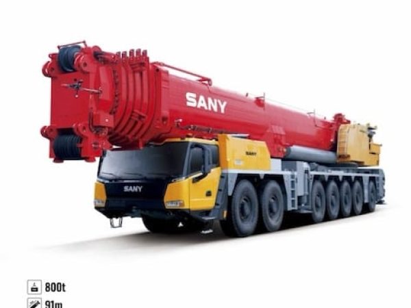 Sany SAC8000T7-8 All Terrain Crane Load Chart