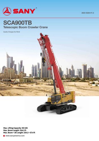 Sany SCA900TB Telescopic Crawler Crane Sany SCA900TB Telescopic Crawler Crane