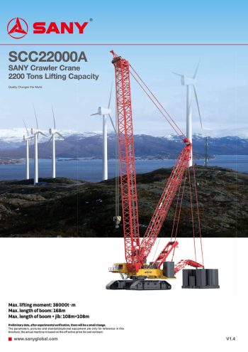 Sany SCC22000A Crawler Crane Sany SCC22000A Crawler Crane