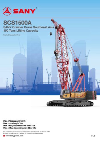 Sany SCS1500A Crawler Crane Sany SCS1500A Crawler Crane