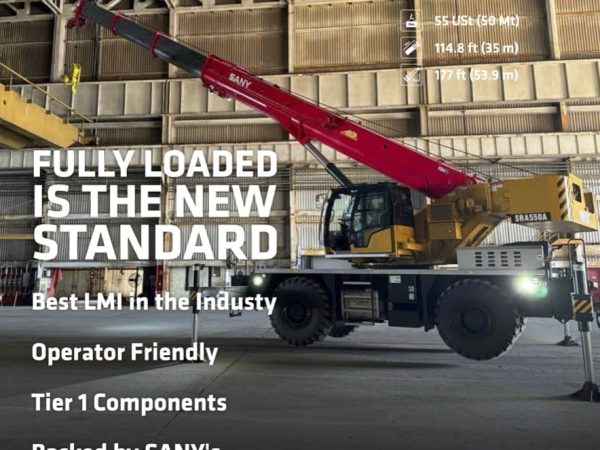 Sany SRA500A Rough Terrain Crane Load Chart