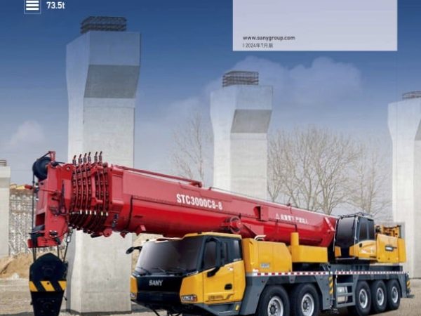 Sany STC3000C8-8 Hydraulic Truck Crane Load Chart