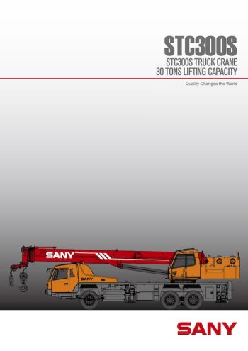 Sany STC300S Hydraulic Truck Crane Load Chart Sany STC300S Hydraulic Truck Crane Load Chart
