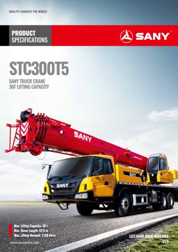 Sany STC300T5 Hydraulic Truck Crane Sany STC300T5 Hydraulic Truck Crane