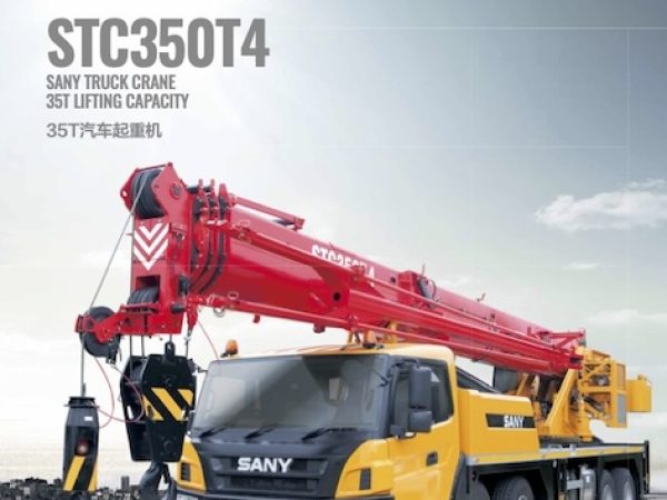 Sany STC350T4 Hydraulic Truck Crane Load Chart