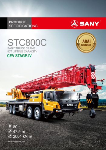Sany STC800C Hydraulic Truck Crane Sany STC800C Hydraulic Truck Crane