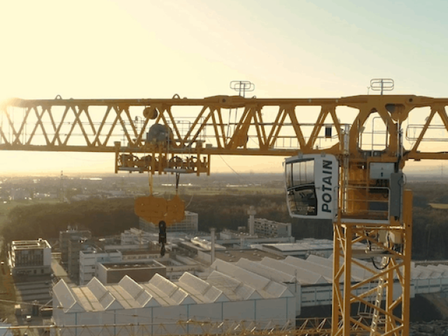 strabag deploys largest ever potain topless crane mdt 809 for fair particle accelerator facility construction in germany 1