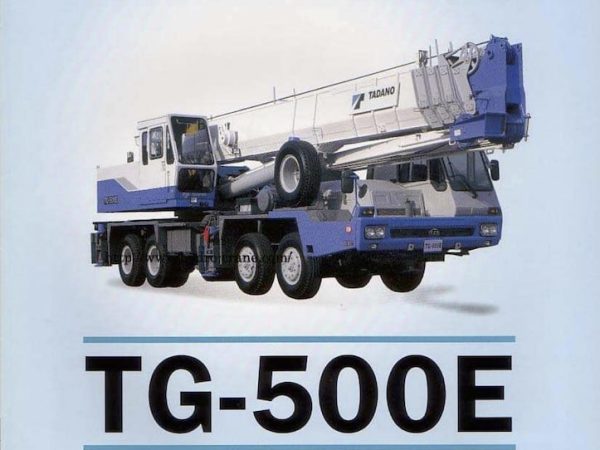 Tadano TG-500E hydraulic truck crane load chart