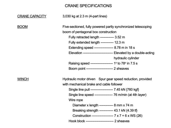 Tadano TM-ZE365MH Cargo Truck Crane