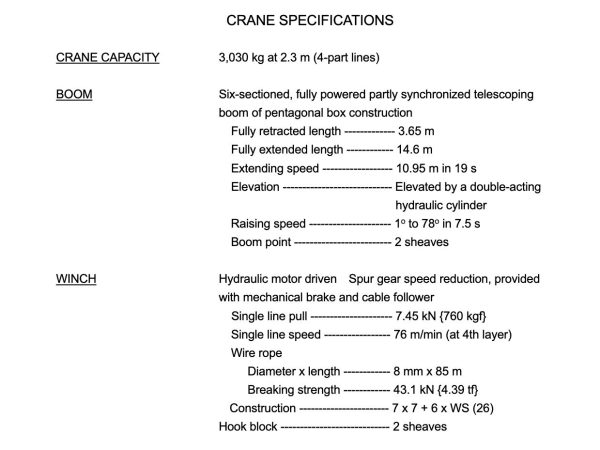 Tadano TM-ZE336MH Cargo Truck Crane