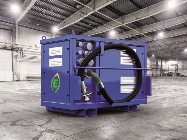 interior of empty warehouse