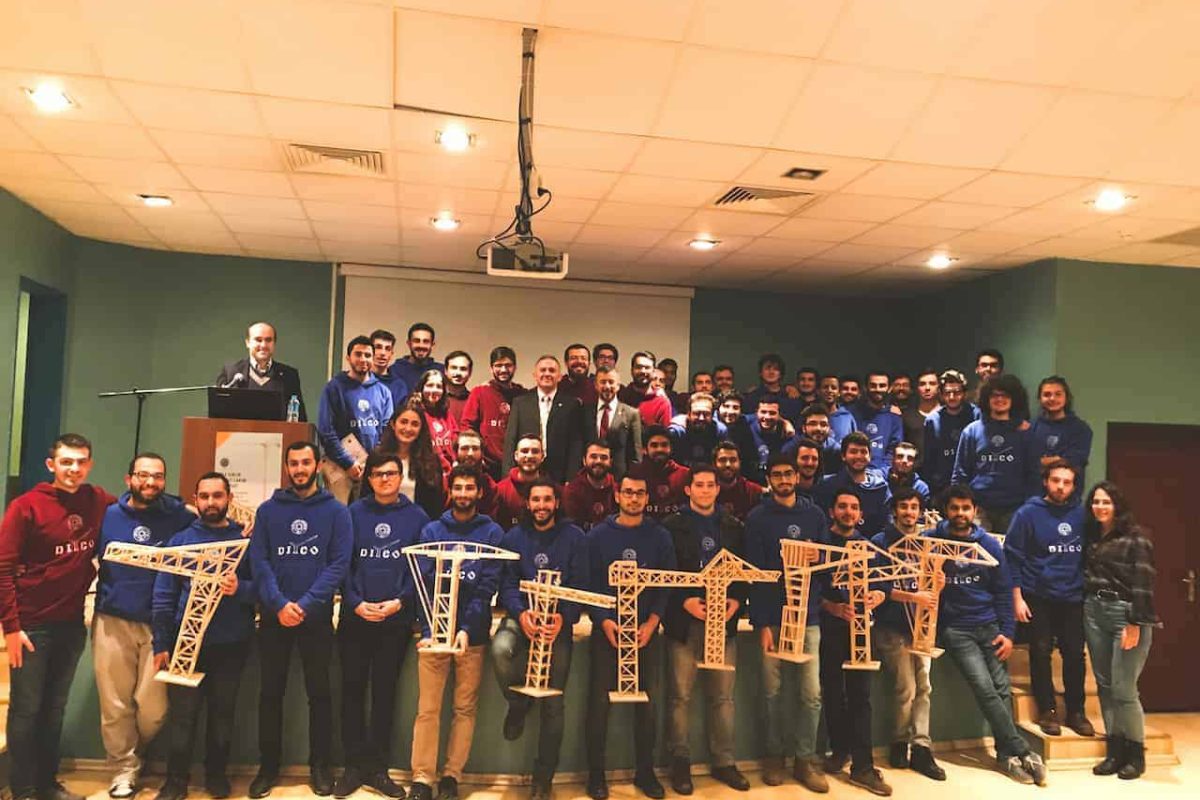 Turkish Potain dealer, TeknoVinç, has sponsored a model crane building competition in Istanbul aimed at inspiring the country’s next generation of engineers. The “Wood Tower Crane Competition” was organized by Yıldız Technical University and featured 13 teams of expert students. Each team was tasked with building a small tower crane from wood, which was then evaluated on its uniqueness and tested using a 10 kg weight. TeknoVinç gifted the three winning teams a Potain MDT tower crane model, as well as book sets and prize money from the university.