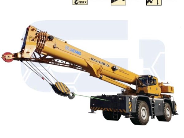 XCMG XCR130U Rough Terrain Crane Load Chart