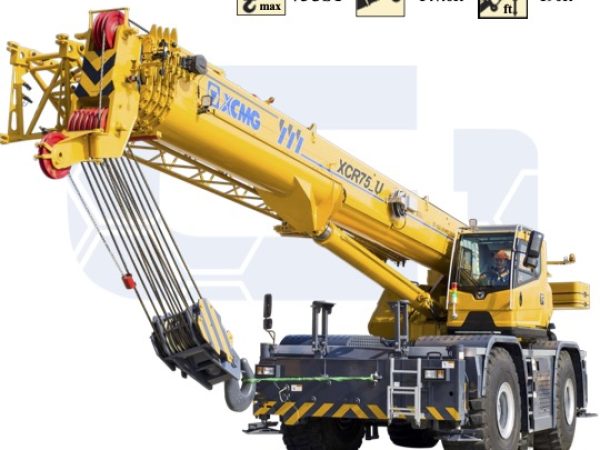 XCMG XCR75U Rough Terrain Crane Load Chart