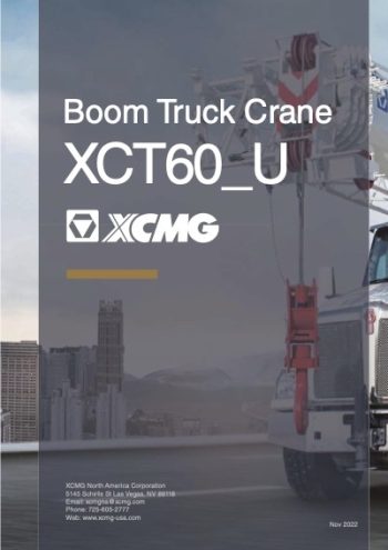 XCMG XCT60U Boom Truck Crane Load Chart XCMG XCT60U Boom Truck Crane Load Chart