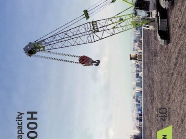 Zoomlion ZCC100H Crawler Crane Load Chart