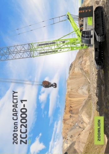 Zoomlion ZCC200-1 Crawler Crane Load Chart Zoomlion ZCC200-1 Crawler Crane Load Chart