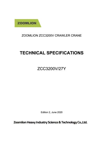 zoomlion zcc3200v zoomlion zcc3200v