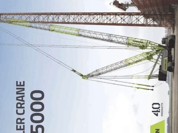 Zoomlion ZCC5000 Crawler Crane Load Chart