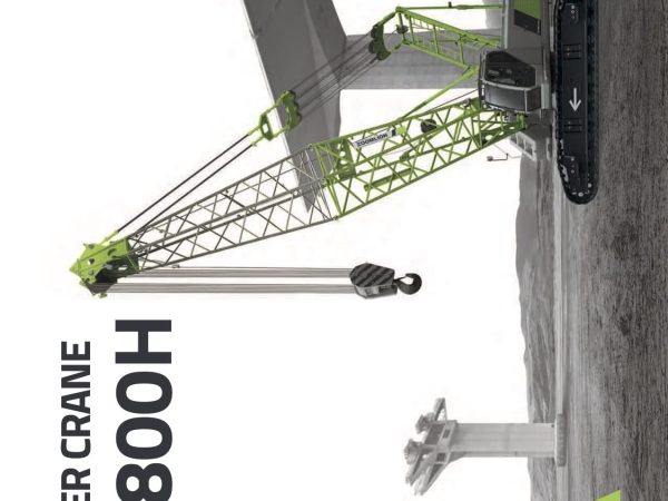 Zoomlion ZCC800H Crawler Crane Load Chart