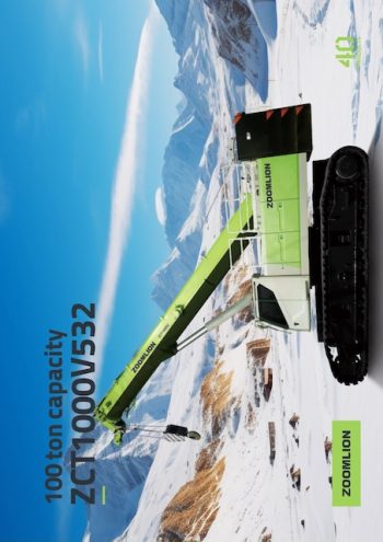 Zoomlion ZCT1000V532 Telescopic Crawler Crane Load Chart Zoomlion ZCT1000V532 Telescopic Crawler Crane Load Chart