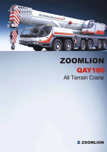 Zoomlion QAY180 All Terrain Crane Zoomlion QAY180 All Terrain Crane