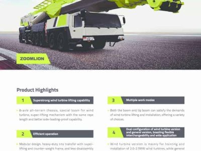 Zoomlion QAY800 All Terrain Crane Load Chart