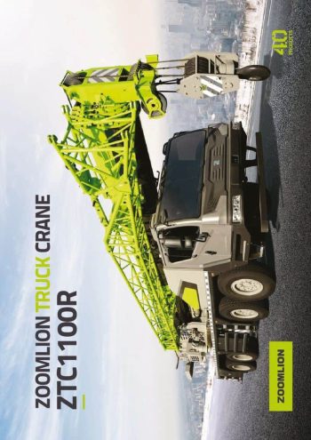 Zoomlion ZTC1100R653 Hydraulic Truck Crane Load Chart Zoomlion ZTC1100R653 Hydraulic Truck Crane Load Chart
