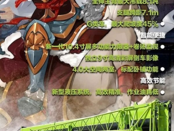 Zoomlion ZTC250W562 Hydraulic Truck Crane Load Chart