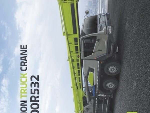 Zoomlion ZTC600R532 Hydraulic Truck Crane Load Chart