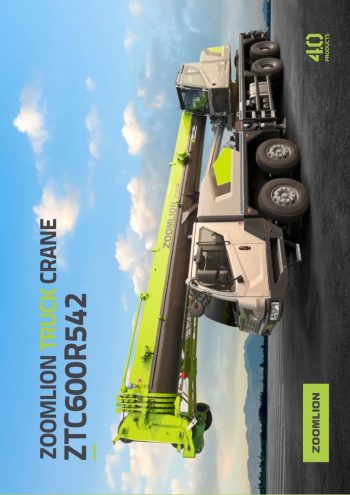 Zoomlion ZTC600R542 Hydraulic Truck Crane Load Chart Zoomlion ZTC600R542 Hydraulic Truck Crane Load Chart