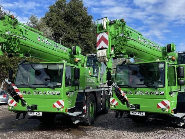 aba crane hire five liebherrs