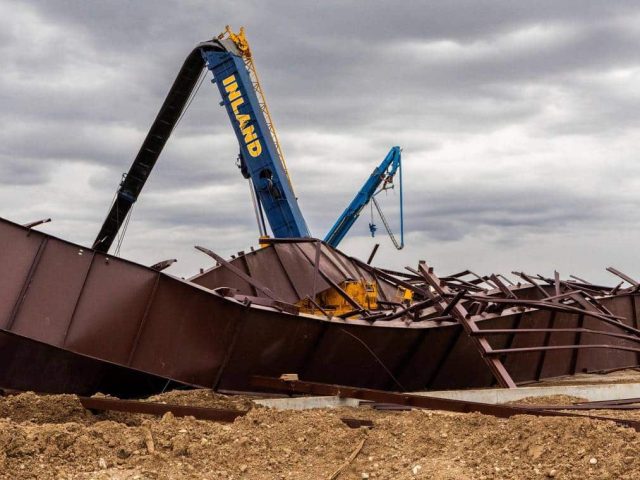 boise airport hangar collapse crane osha settlement