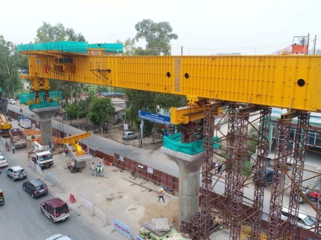 concrete slab falls off girder at rrts