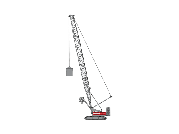 Fuwa FWX225 Harbor 115 ton crawler crane with 38.6m main boom