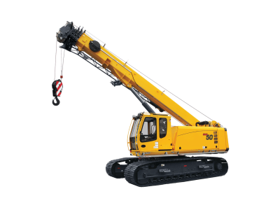 Grove GHC50, 50 US ton telescopic crawler crane with 30.4m main boom.