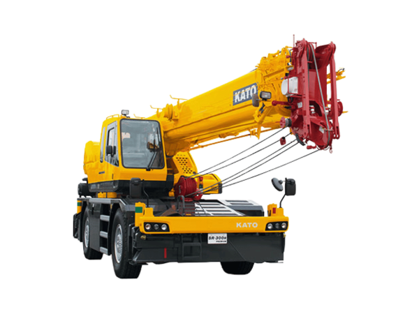 Kato SR-300R, 30 ton rough terrain crane with 30.5m main boom
