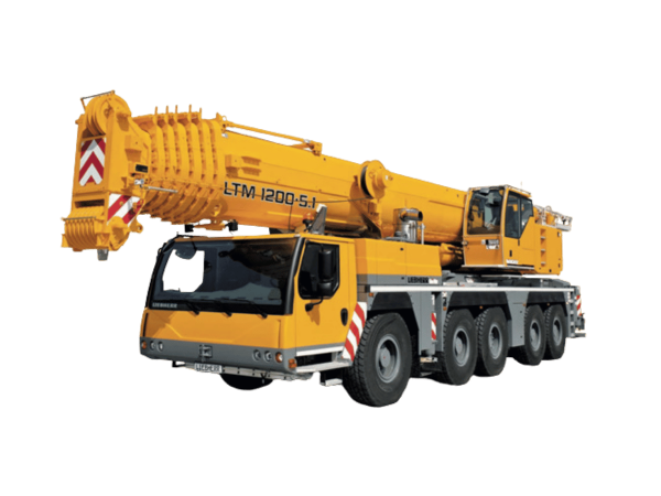 Liebherr LTM1200-5.1 200 ton mobile crane with 72m main boom.