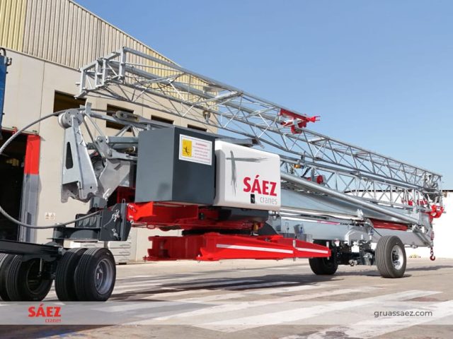 gruas saez presenta la nueva grua automontante saez h32 001