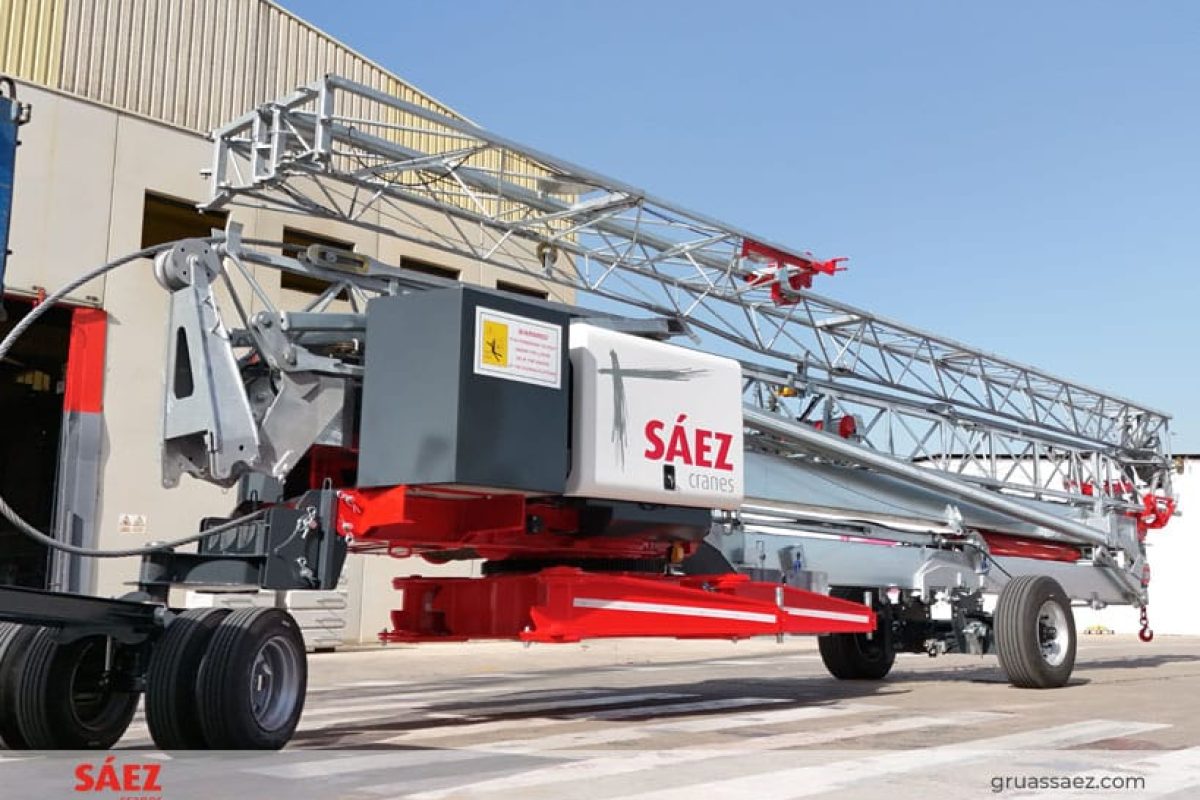 gruas saez presenta la nueva grua automontante saez h32 001