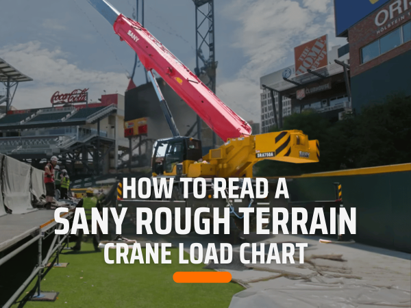 how to read sany rough terrain crane load chart