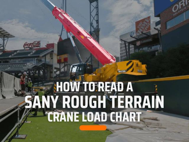 how to read sany rough terrain crane load chart