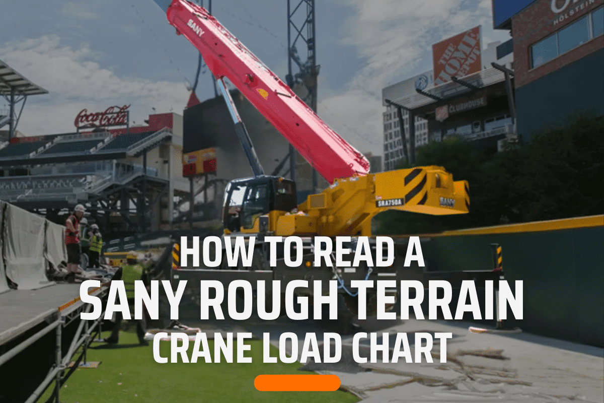 how to read sany rough terrain crane load chart